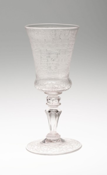 Goblet, c. 1735, Germany, Saxony, Saxony, Glass, H. 36.8 cm (14 1/2 in.)