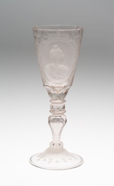 Goblet, Mid 18th century, Germany, Saxony, Saxony, Glass, H. 23.9 cm (9 3/8 in.)