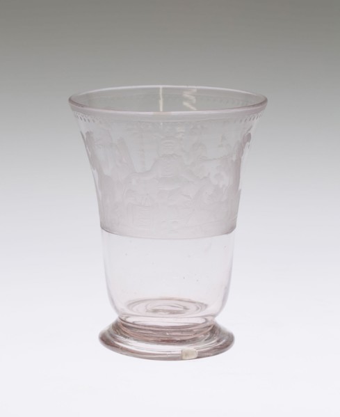 Beaker, c. 1720, Germany, Glass, H. 9.8 cm (3 7/8 in.)
