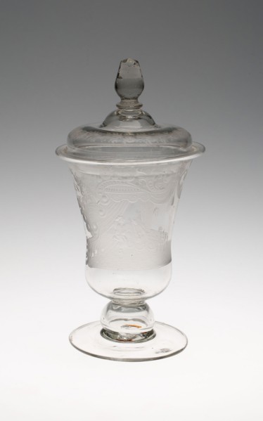 Birth Glass, c. 1750, Netherlands, Netherlands, Glass, 24.5 x 11.1 cm (9 5/8 x 4 3/8 in.)