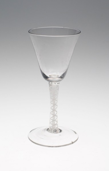 Wine Glass, c. 1760/80, England or Netherlands, England, Glass, stipple engraved, 16.7 × 7.8 cm (6