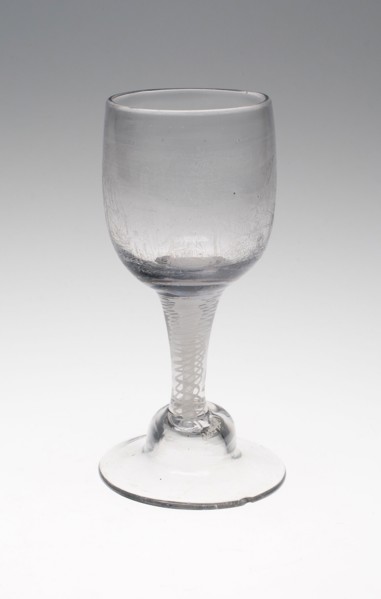 Goblet, 18th century, Netherlands, Netherlands, Glass, diamond engraved, 17.2 x 6.4 cm (6 3/4 x 2