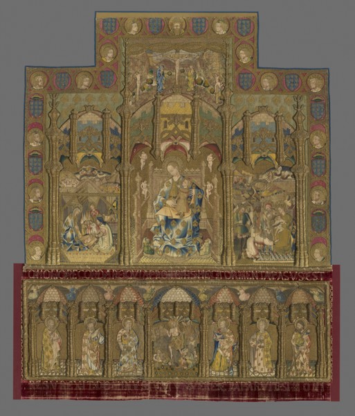 Retable (Depicting Madonna and Child, Nativity, and Adoration of the Magi, Altar Frontal Depicting