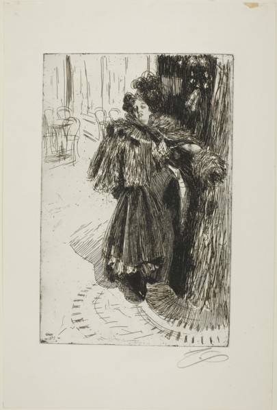 Effet de Nuit III, 1897, Anders Zorn, Swedish, 1860-1920, Sweden, Etching on ivory laid paper, 300