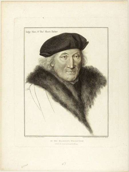 Judge More, March 1792, Francesco Bartolozzi (Italian, 1727-1815), after Hans Holbein the younger