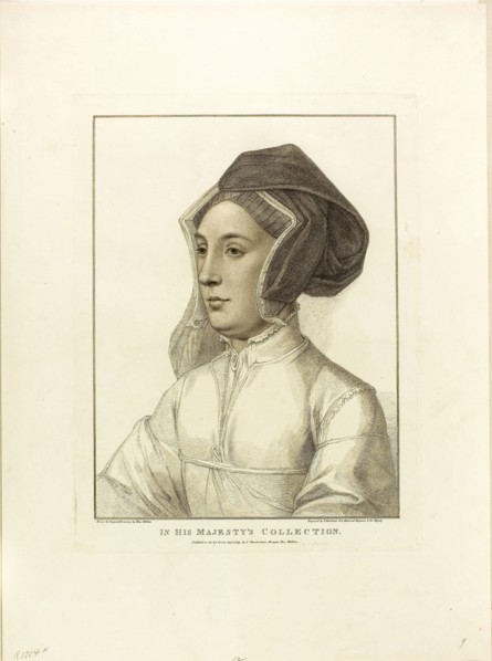 Court Lady, August 1, 1799, Francesco Bartolozzi (Italian, 1727-1815), after Hans Holbein the