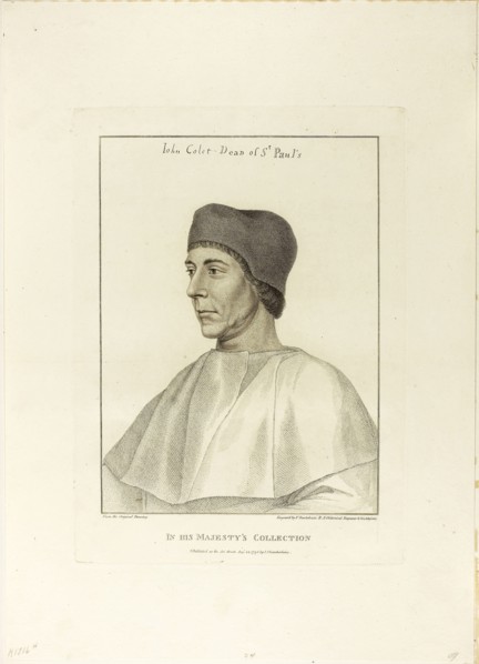 John Colet, August 24, 1795, Francesco Bartolozzi (Italian, 1727-1815), after Hans Holbein the