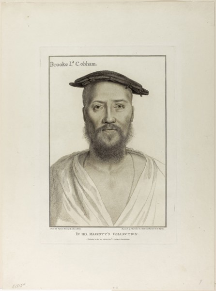 Brooke Lord Cobham, 1796, Francesco Bartolozzi (Italian, 1727-1815), after Hans Holbein the younger