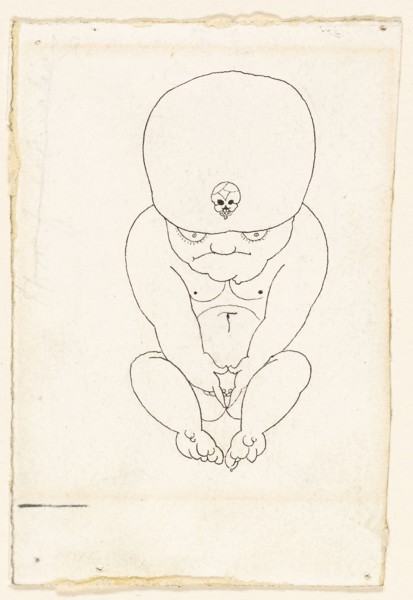 Crouching Midget, 1892/98, Aubrey Vincent Beardsley, English, 1872-1898, England, Pen and black ink