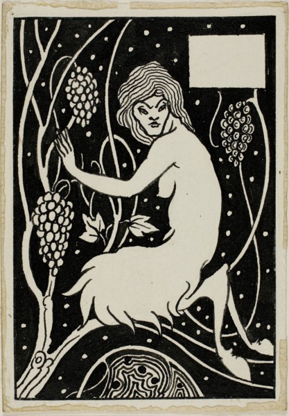Decorative Study: Satyr, 1892/98, Attributed to Aubrey Vincent Beardsley, English, 1872-1898,