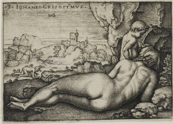 Penance of St. John Chrysostomus, n.d., Sebald Beham (German, 1500-1550), after Barthel Beham