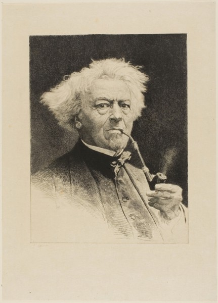 Portrait of Corot, n.d., Etienne Gabriel Bocourt (French, 1821–after 1882), after