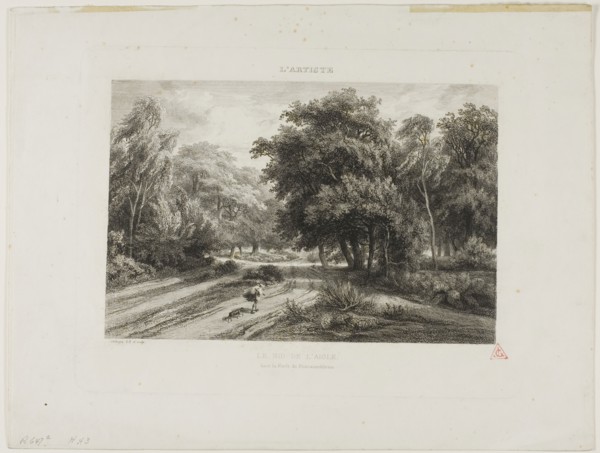 The Eagle’s Nest in the Forest of Fontainebleau, 1844, Charles François Daubigny, French,