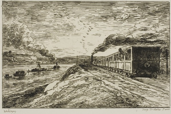 The Departure (The Return), 1861, Charles François Daubigny, French, 1817-1878, France, Etching on