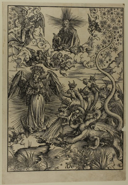 The Apocalyptic Woman, from The Apocalypse, c. 1496–98, published 1511, Albrecht Dürer, German,