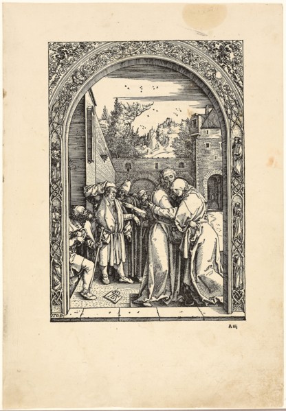 Joachim and St. Anne Meet at the Golden Gate, from The Life of the Virgin, c. 1504, published 1511,