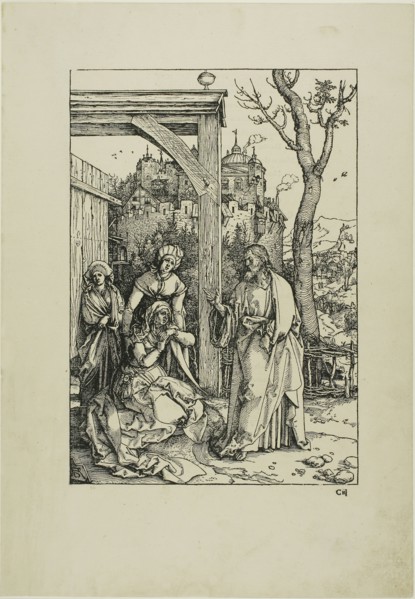Christ Taking Leave of His Mother, from The Life of the Virgin, c. 1504, published 1511, Albrecht