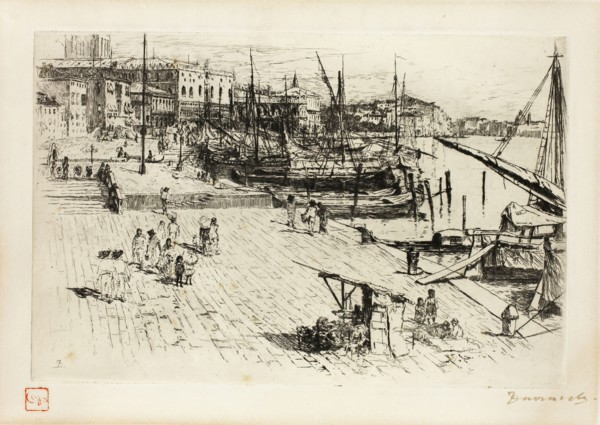The Riva, Looking Towards the Caserna, 1880, Frank Duveneck, American, 1848-1919, United States,