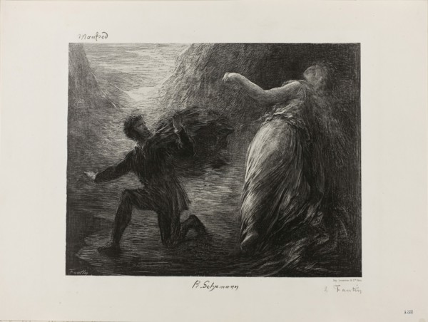 Manfred and Astarte, from Robert Schumann’s Overture to Manfred (1848-49), 1879, Henri