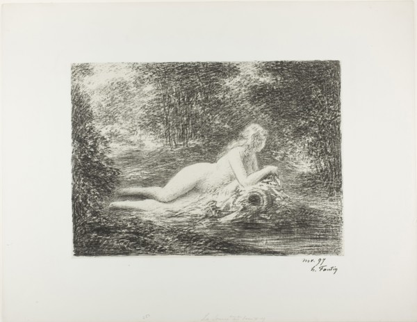 The Spring in the Woods, 1898, Henri Fantin-Latour, French, 1836-1904, France, Lithograph in black