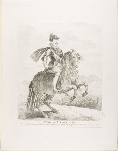 Philip III, 1778, Francisco José de Goya y Lucientes (Spanish, 1746-1828), after Diego Velázquez
