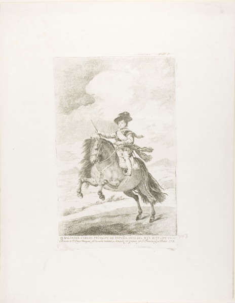 Baltasar Carlos, 1778, Francisco José de Goya y Lucientes (Spanish, 1746-1828), after Diego