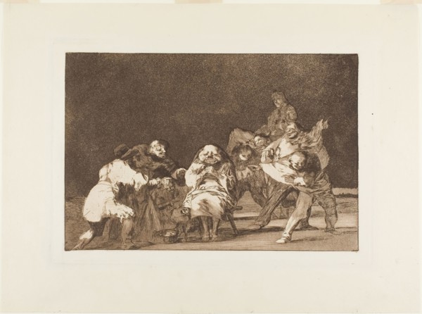 He who does not like thee will defame thee in jest, plate 17 from Los Proverbios, 1815/24,