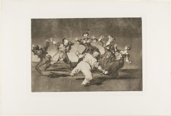 Merry Folly, from Disparates, published as plate 12 in Los Proverbios, 1816–19, published 1864,