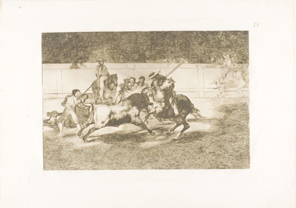 The Forceful Rendón Stabs a Bull with the Pique, from which Pass He Died in the Ring at Madrid,
