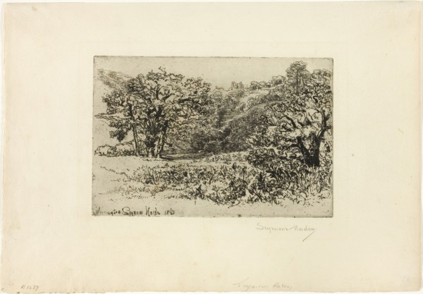 The Herd, 1868, Francis Seymour Haden, English, 1818-1910, England, Etching on cream laid paper,