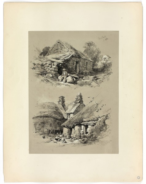Port of Clwyd and South Brent, Devon, from Picturesque Selections, 1860, James Duffield Harding,