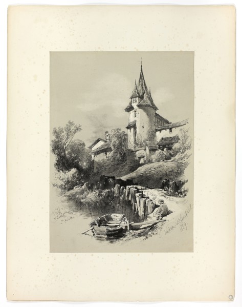 Nidan W. Neuchatel, from Picturesque Selections, 1859, James Duffield Harding, (English,