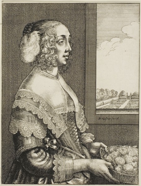 Spring, 1644, Wenceslaus Hollar, Czech, 1607-1677, Bohemia, Etching on ivory laid paper, 160 × 121