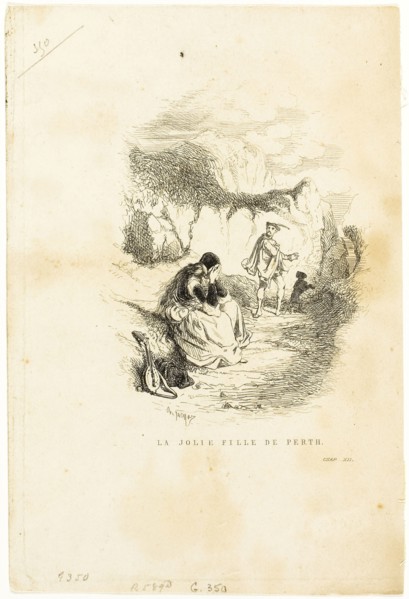 The Pretty Girl of Perth, n.d., Charles Émile Jacque, French, 1813-1894, France, Etching and
