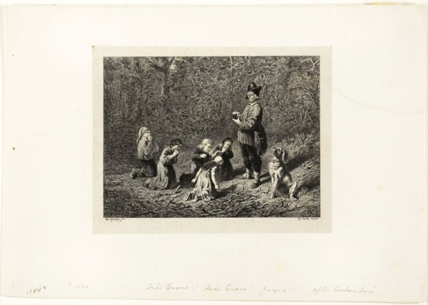Grave! Grave! Très-Grave!, 1862, Charles Émile Jacque (French, 1813-1894), after Gustave Doré