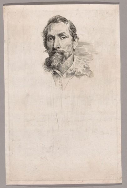 Frans Snyders, 1630/33, Anthony van Dyck, Flemish, 1599-1641, Flanders, Etching in black on ivory