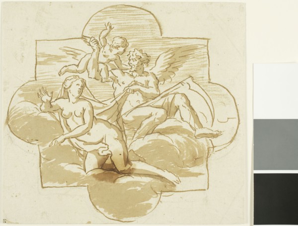 Time Revealing Beauty, n.d., Style of Nicolas Pierre Loir, French, 1624-1679, France, Pen and brown