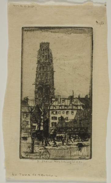 Tour de Beurre, Rouen, 1899, Donald Shaw MacLaughlan, American, born Canada, 1876-1938, United