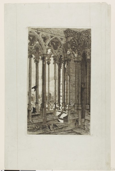 The Gallery of Notre-Dame, Paris, 1853, Edmond Gosselin (French, 19th century), after Charles