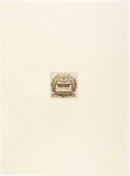 Molière’s Tomb, Père-Lachaise Cemetery, Paris, 1854, Charles Meryon, French, 1821-1868, France,