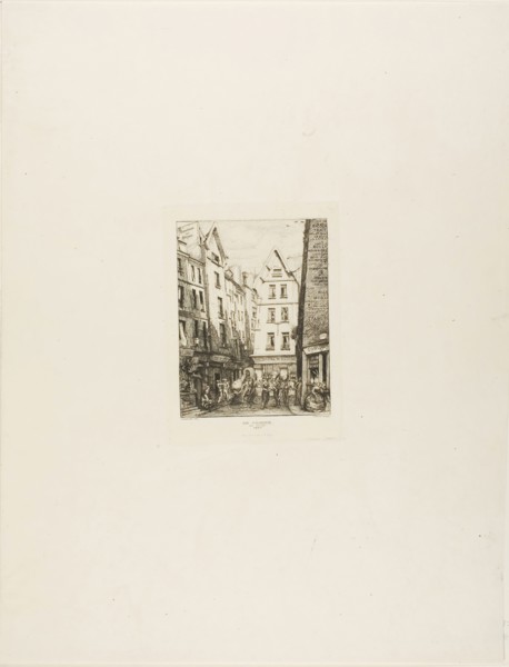 Rue Pirouette aux Halles, Paris, 1860, Charles Meryon (French, 1821-1868), printed by Auguste