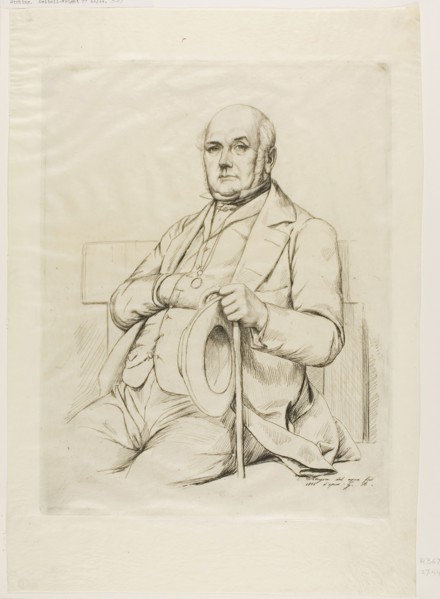 Portrait of Casimir le Conte, 1856, Charles Meryon (French, 1821-1868), after Gustave Clarence