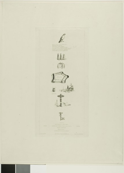 Rebus: Béranger was not Really Strong, for he Never had the Key of the Fields, 1863, Charles Meryon