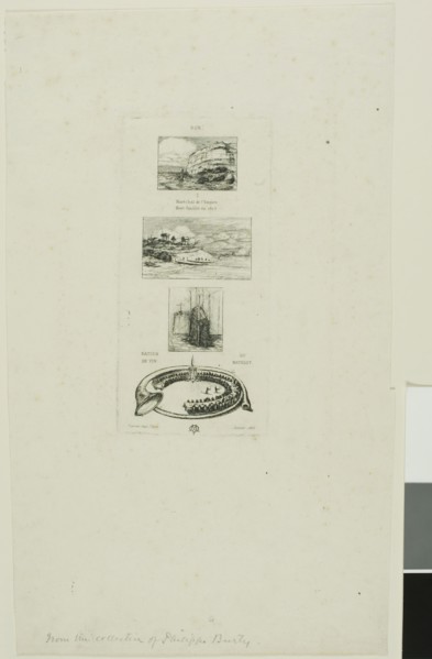 Rebus: ‘No, Morny is not dead for he is marrying again’, January 1866, Charles Meryon (French,