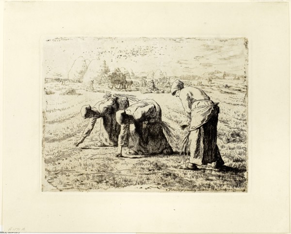 The Gleaners, 1855–56, Jean François Millet (French, 1814-1875), printed by Auguste Delâtre