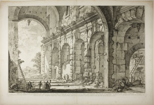 View of the upper storey of the Cages for Wild Animals built by the Emperor Domitian, associated