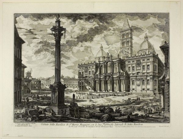 View of the Basilica of S. Maria Maggiore with its two flanking wings, from Views of Rome, 1749,