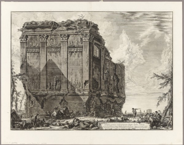 Ancient temple commonly called the Temple of Health on the Via d’Albano five miles outside Rome,
