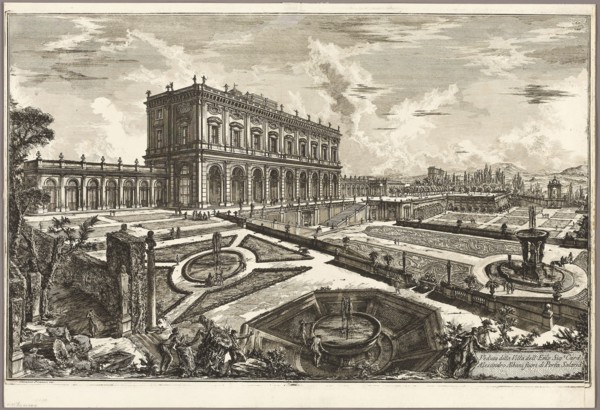 View of the Villa of His Eminence Cardinal Alessandro Albani, outside Porta Salaria, from Views of