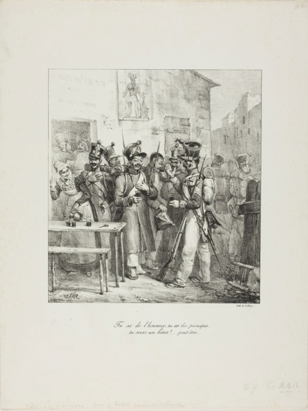 You Have Honor…, 1825–26, Denis Auguste Marie Raffet (French, 1804-1860), printed by François le